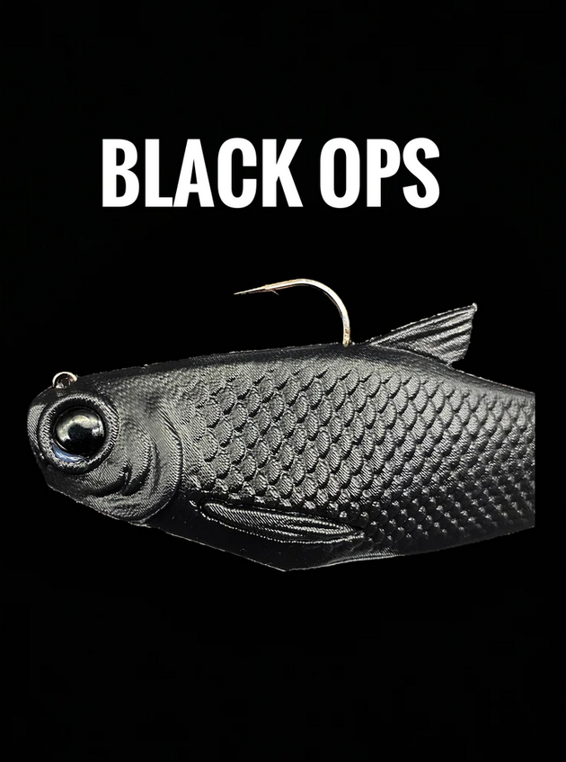 Bacca Burrito Swimbait Black Ops / 5 / Fast Sink