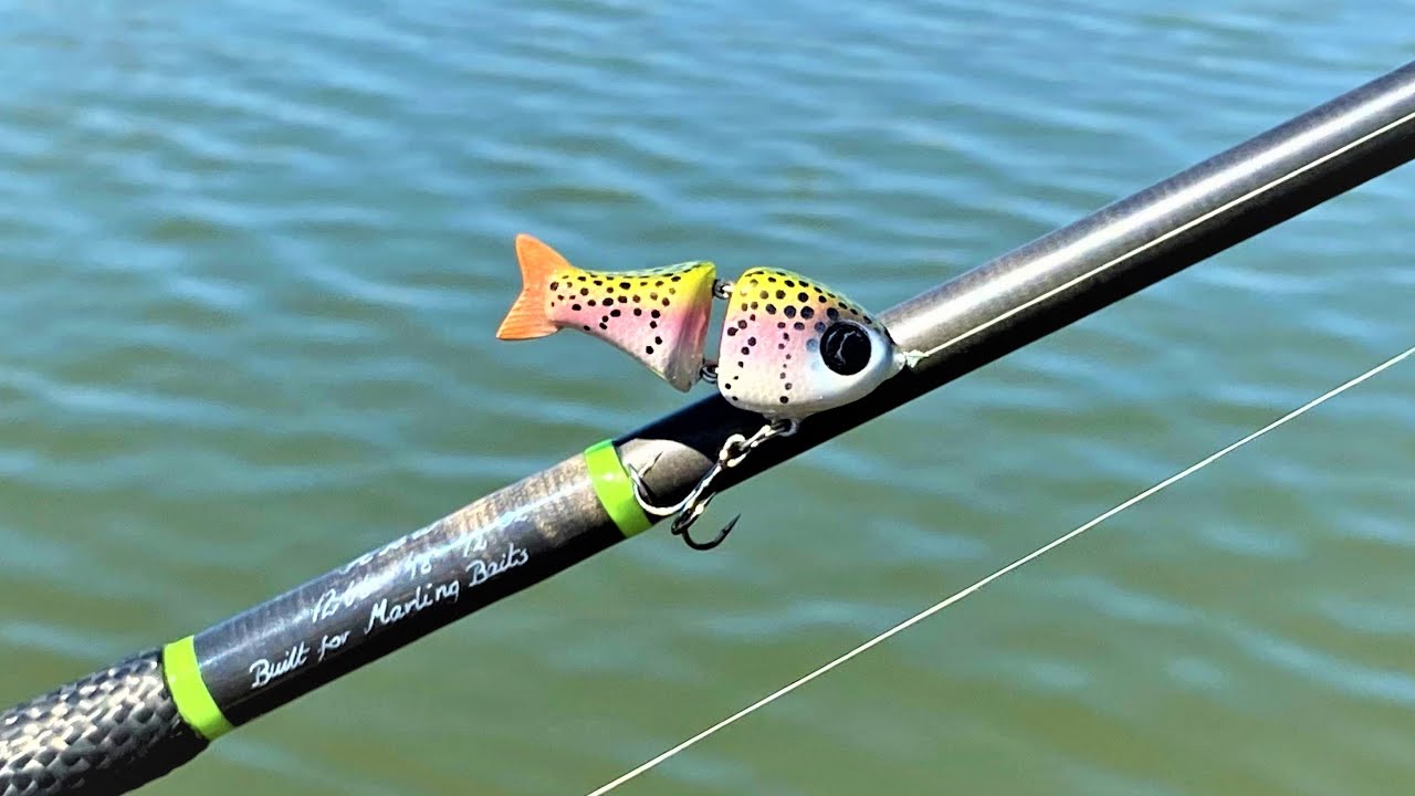 Watch Smallest GlideBait Ever  One Day Build to Catch Video on