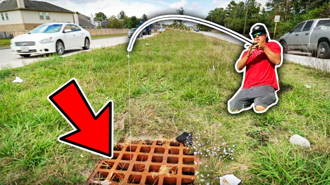 Watch SEWER Fishing for Big Fish! We Found the Honey Hole!!! Video on