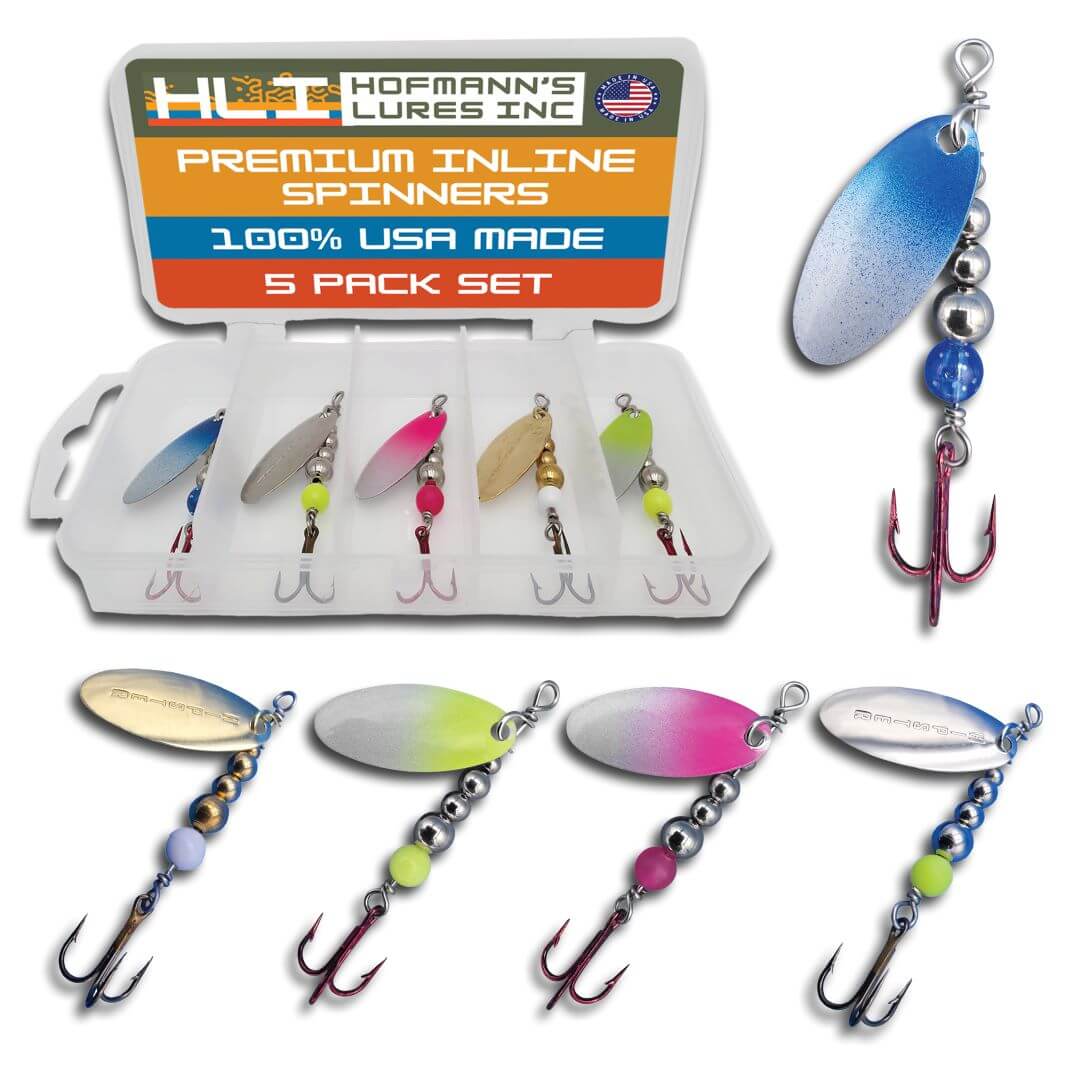 Hipster Pro Pack Arctic Series by Hofmann's Lures Inc | Trout Spinners |  Tackle.net