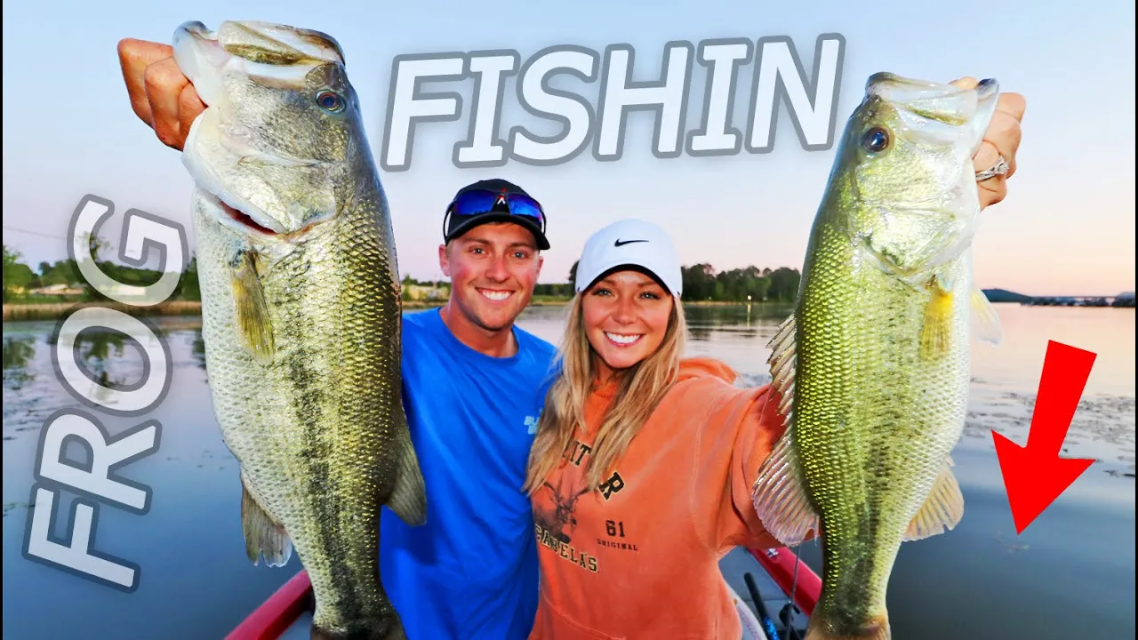 Watch FROG Fishing for BIG BASS on Lake Guntersville! (Topwater Fishing)  Video on