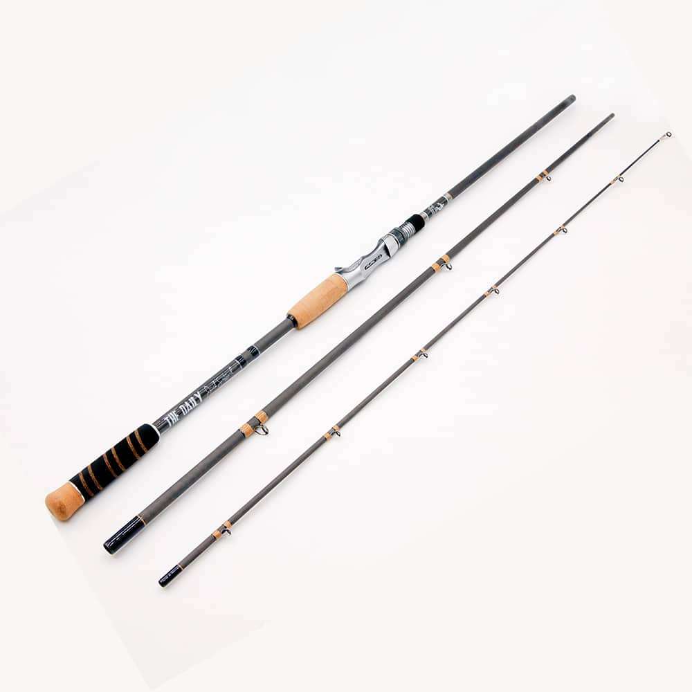 ‘The Daily’ 3-Piece Travel Swimbait Rod 8′ Heavy, Mod-Fast Action 12-30#