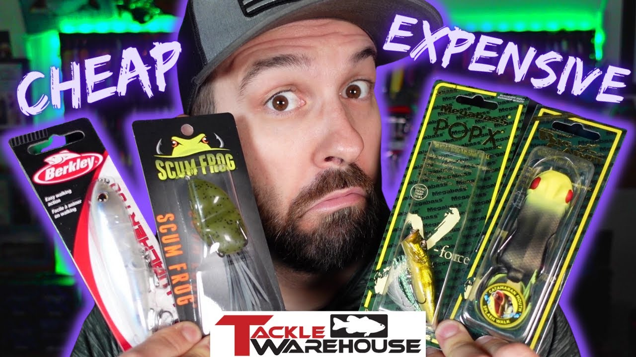 Watch Cheap VS Expensive Topwater Fishing Lures! Tackle Warehouse Unboxing Video on