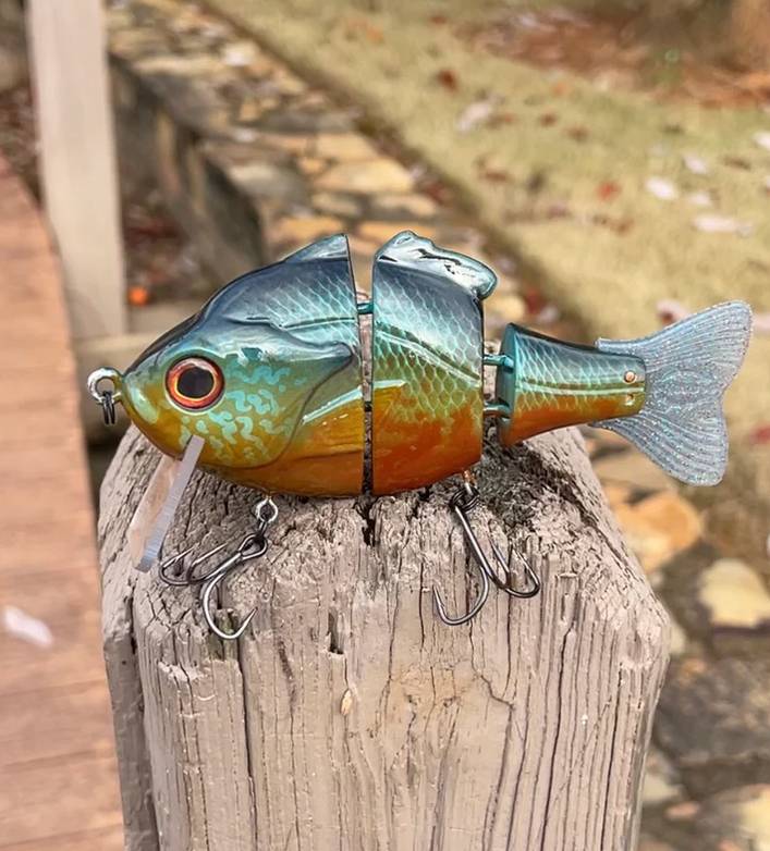 The Hinkle Swimbait got a paint job !!!! painted by pizz customs