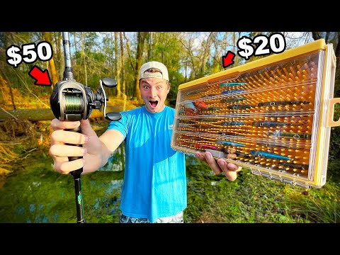 Watch Ultimate Bass Pro Shop Budget Fishing Challenge! (Rod, Reel, & Lures)  Video on