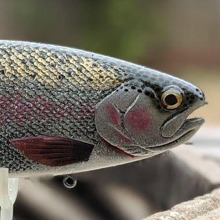 CUSTOM PAINTED HINKLE SHAD CLONE SWIMBAIT 9BLUEGILL PREMIUM GLIDEBAIT  013124🔥