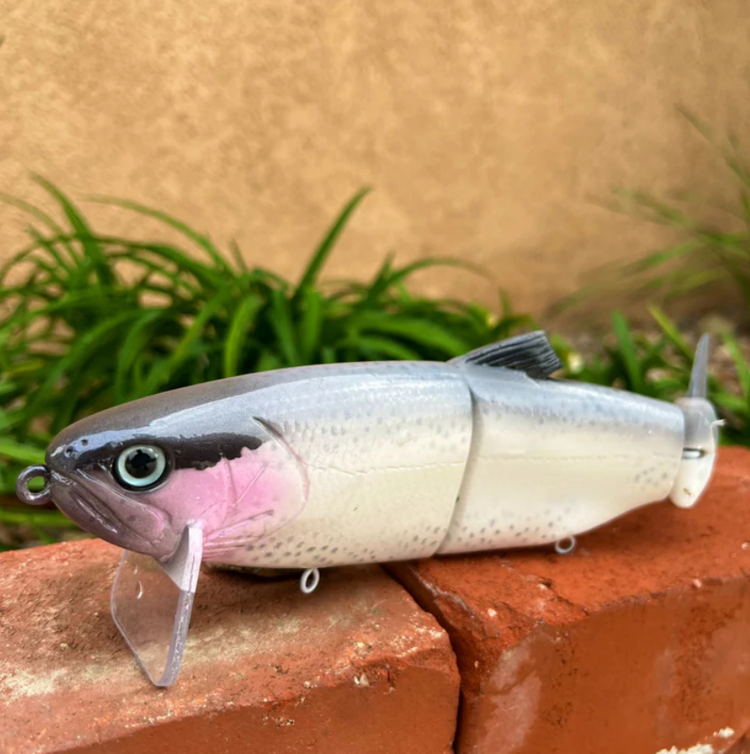 CUSTOM HINKLE SHAD CLONE SWIMBAIT CLIQUE SHAD PATTERN GLIDE BAIT