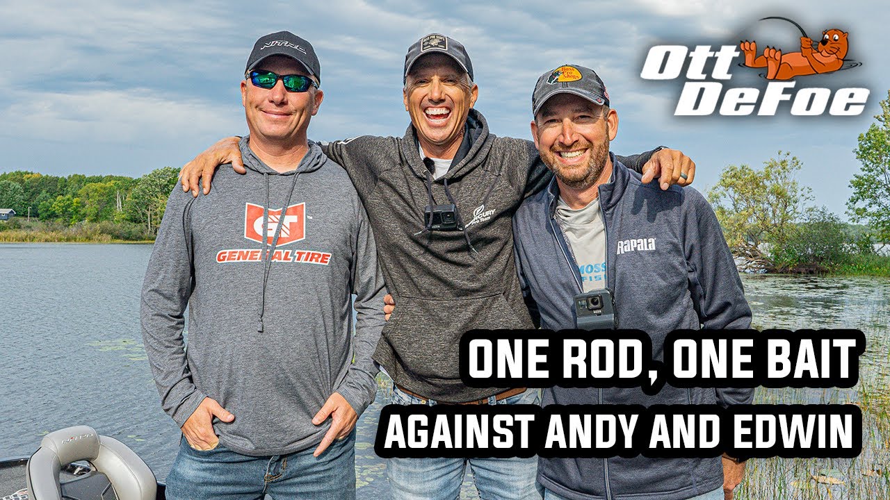 Watch One Rod, One Bait, One Boat, 3 Point Challenge Against Andy Montgomery  And Edwin Evers Video on