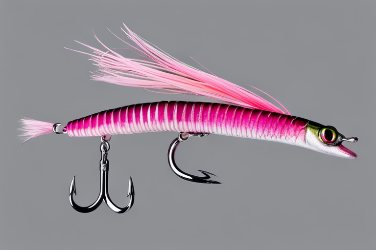 Pink Worm Lure