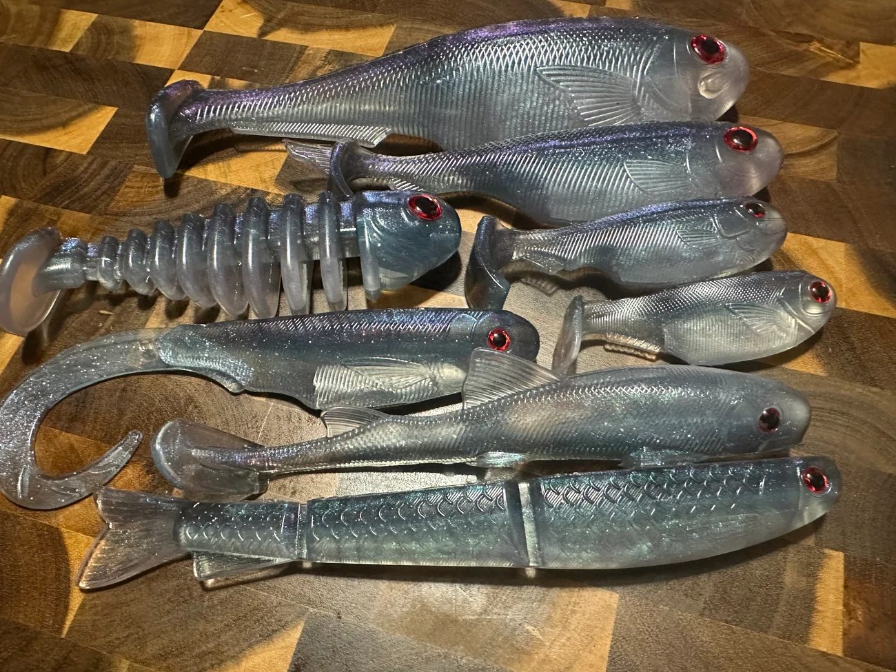 7.5 Multi Jointed Pike Fishing Lure Bait Lifelike Jumbo Perch Musky Bass