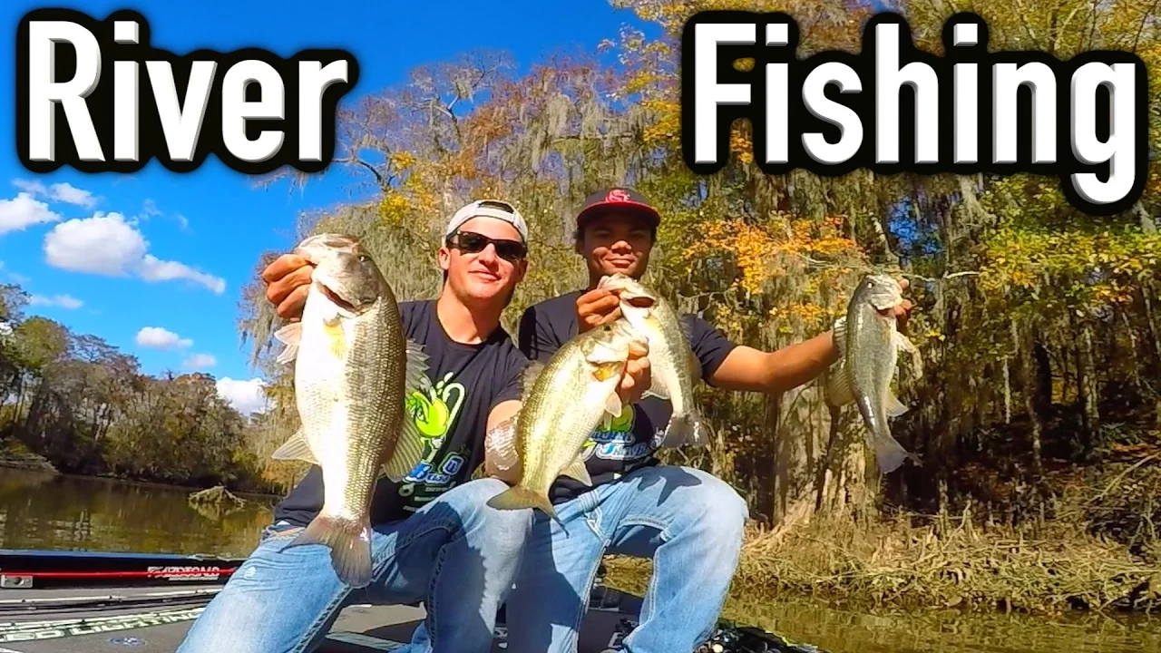 Watch River Fishing & His Rods In The Lake Video on