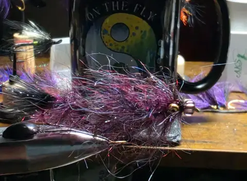 Saltwater on the Fly Monster Bush Fur Blood Leech for Sale — Streamers ...